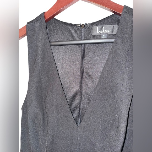 LIKE NEW! Lulus |Seeing Chic Black Skater Dress | small - Picture 3 of 6